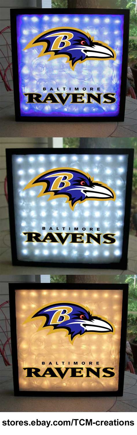 Nfl National Football League Baltimore Ravens Shadow Boxes With Led