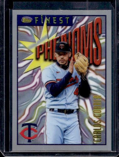 Topps Finest Flashbacks Carlos Correa Refractor Twins Ebay