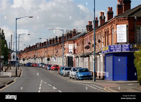 Terraced housing, Small Heath, Birmingham, West Midlands, England, UK ...