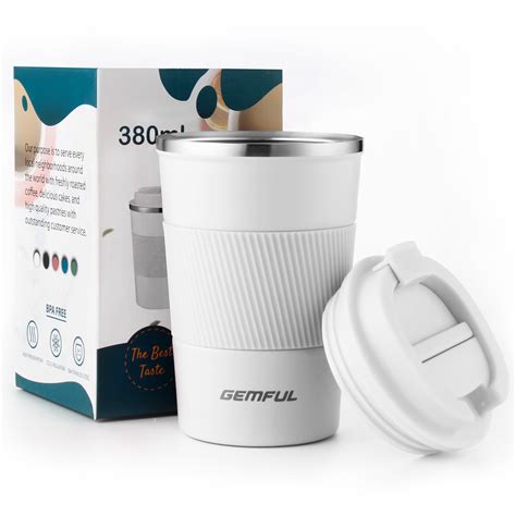 Gemful Coffee Mug Ml Ml Stainless Steel Vacuum Thermal Flask Car