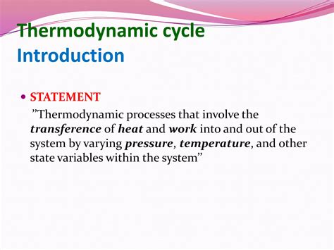 Thermodynamic cycles | PPT