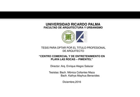 Tesis Para Optar Título Profesional Urbanismo Tesis De Arquitectura Udocz