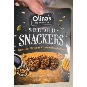 Olina S Bakehouse Snackers Seeded Balsamic Vinegar Caramelized