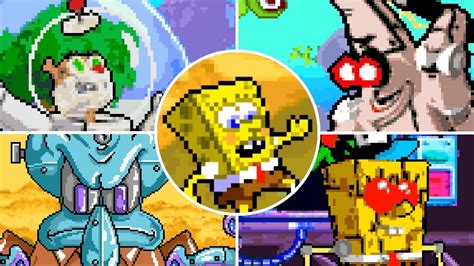 SpongeBob Battle For Bikini Bottom GBA All Bosses No Damage 4K YouTube