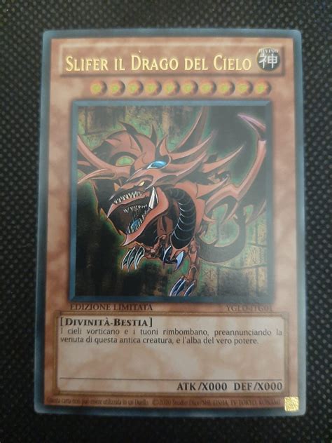 Carta Yu Gi Oh Slifer Il Drago Del Cielo I Deck Leggendari Di Yugi