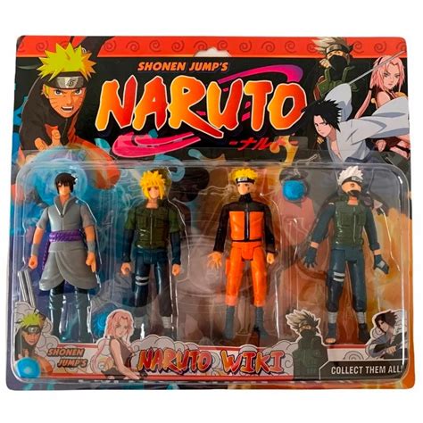 Cartela Naruto Kit Bonecos Articulados Brinquedo Shopee Brasil