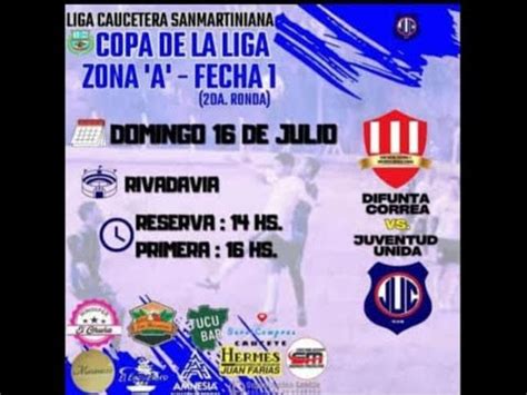 Difunta Correa Vs Juventud Unida Copa De La Liga Fecha