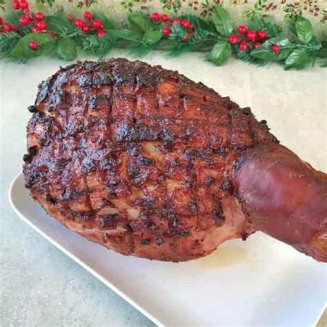 Cranberry glazed Christmas ham