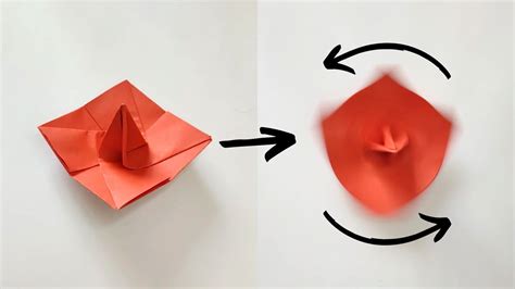 Easy Origami Spinner How To Make A Paper Spinner Youtube