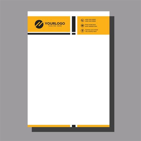 Minimalist Letterhead Design 6067370 Vector Art at Vecteezy