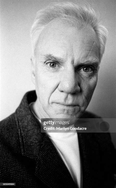 English Actor Malcolm Mcdowell Portrait London United Kingdom