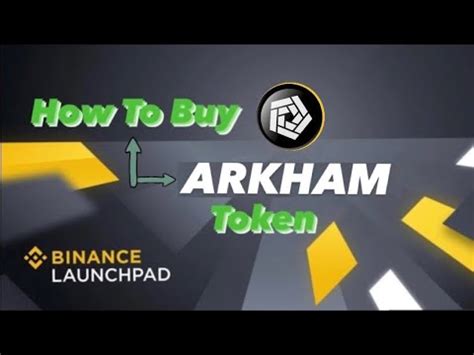 How To Buy Arkham Arkm Token Sale On Binance Launchpad Youtube