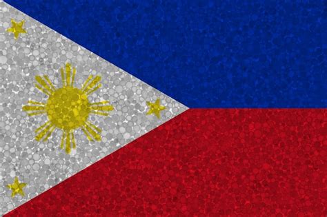 Premium Photo Flag Of Philippines On Styrofoam Texture