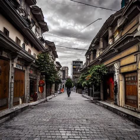 Streets Of Sofia Bulgaria Afternoon Moody Lighting Stable