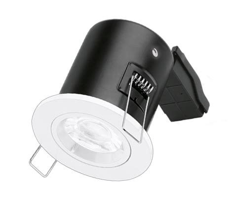 AURORA GU10 Compact Fire Rated Downlight White Fixed LEDVista Lighting