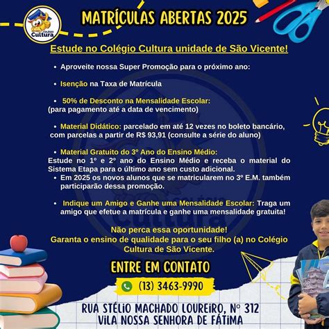 Colégio Cultura Sao Vicente - Colégio Cultura - São Vicente (@colegioculturasv) • Instagram photos ...