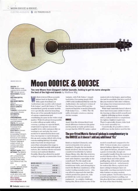 Moon Guitars Review 0002ce And 0003ce