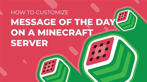 How To Customize The MOTD On A Minecraft Server YouTube