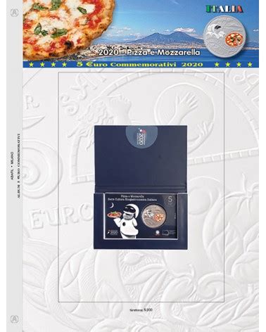 Foglio Euro Commemorativi Coincard Italia Pizza E Mozzarella