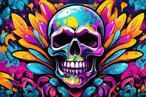 Skull Graffiti Background, Skull Graffiti Wallpaper, Skull Graffiti ...