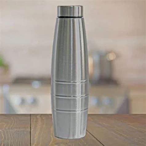 Standard Silver Stainless Steel Water Bottle 1 Liter Sealed At Rs 155