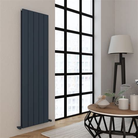 Buy Carisa Angers Double Vertical Anthracite Designer Radiator Poshrads