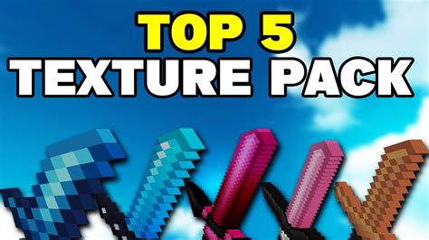 TOP 5 BEST MCPE PVP TEXTURE PACKS For 1 17 Skywars Bedwars Treasure