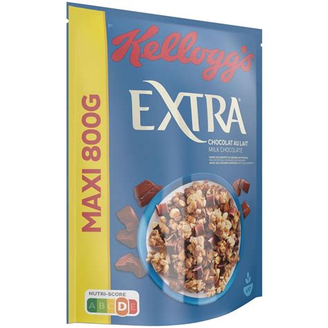 KELLOGG S Céréales Extra chocolat au lait 800g pas cher Auchan fr