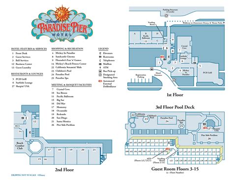 Disney’s Paradise Pier Hotel Map | Wish Upon a Star With Us