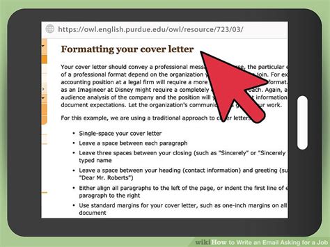 How To Write An Email Asking For A Job With Pictures Wikihow