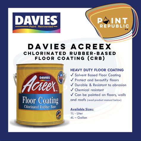 Davies Acreex Chlorinated Rubber Flooring Paint Lazada Ph