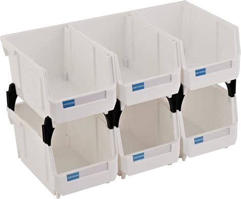 Buy Aercana Wall Mounted Hanging Bins Plastic Stackable Storage Bins