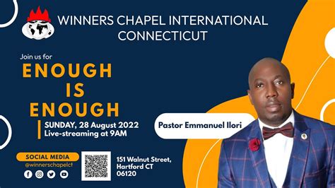 Enough Is Enough Service Winners Chapel International