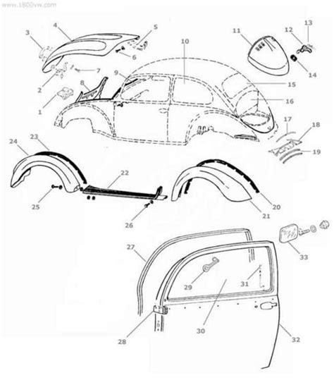 Volkswagen Beetle Body Parts Diagram Reviewmotors Co