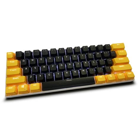 Teclado Cian Y Blancosolo Teclas Keycap Retroiluminado Gh Rk