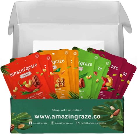 Amazin Graze Nut Mix Variety Box Pack G Healthy Mixed Nuts On