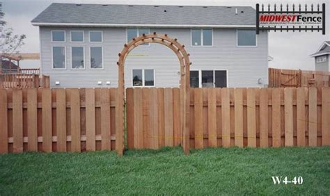 4 Foot High Wood Private Fences Midwest Fence