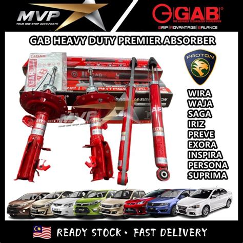 Original GAB Heavy Duty Sport Absorber Proton Wira Waja Satria Persona