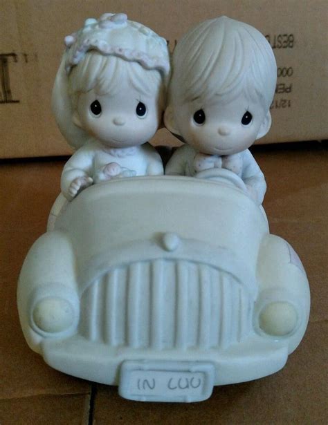 Precious Moments 1988 Just Married Car Wishing You Roads Of Happiness