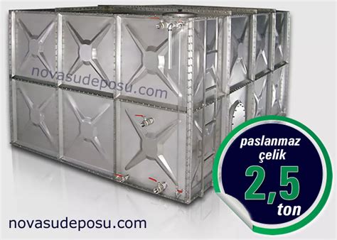 Paslanmaz Çelik Modüler Su Deposu 2 5 Ton