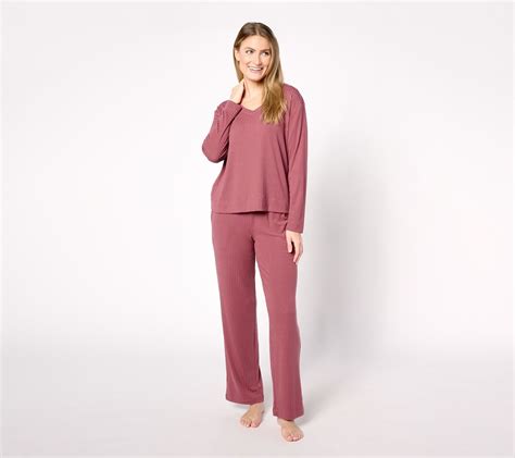 Koolaburra By Ugg Women S Plus Sz Sleepwear X Double Needle Rib Pink