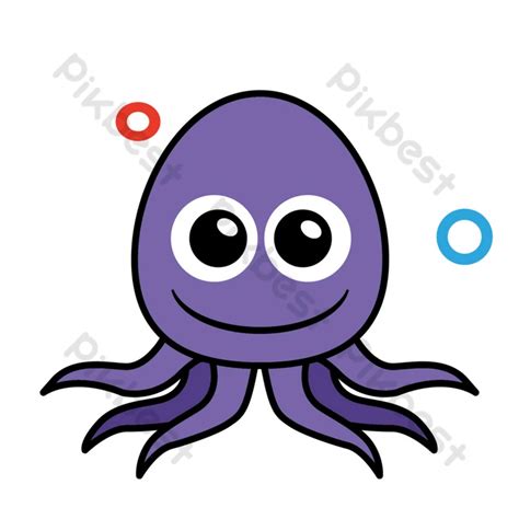 Cartoon Purple Octopus PNG Free Download And Clipart Image, 43% OFF