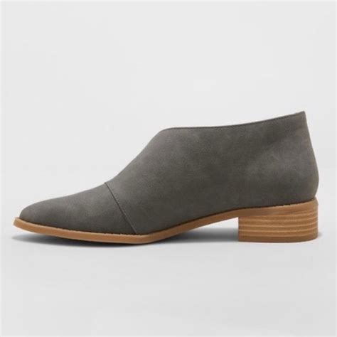 Universal Thread Shoes Womens Universal Thread Gray Cut Out Bootie