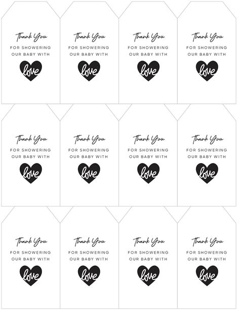 Baby Shower Gift Tag Template Free | agronx.com