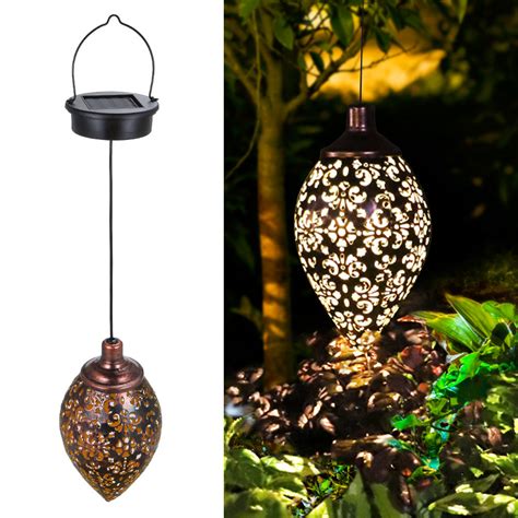 Hanging Solar Lights Tomshine Solar Lantern Led Moroccan Garden Lights