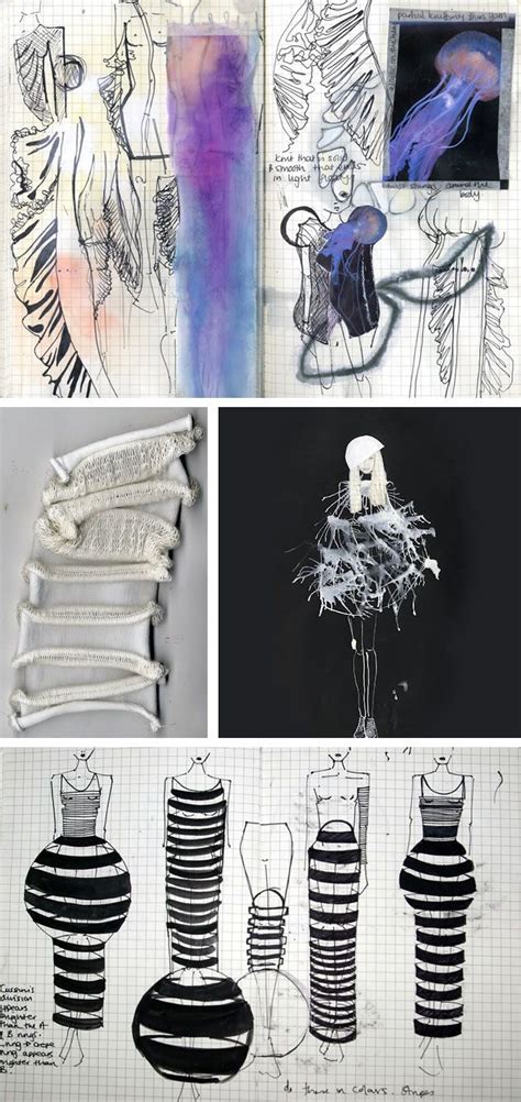 Textiles And Fashion Design Sketchbooks Inspirational Examples