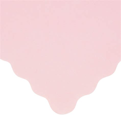 Hoffmaster 310558 10 X 14 Pink Colored Paper Placemat With Scalloped