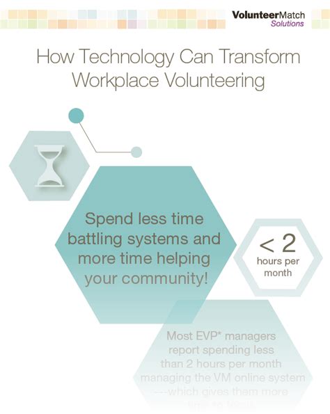 How Technology Can Transform Workplace Volunteering Infographic