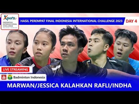 Hasil Perempat Final Xpora Indonesia International Challenge Hari