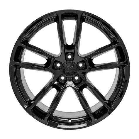 20-inch Black Rims fit Dodge Challenger - DG23 20x10 Replica Wheels